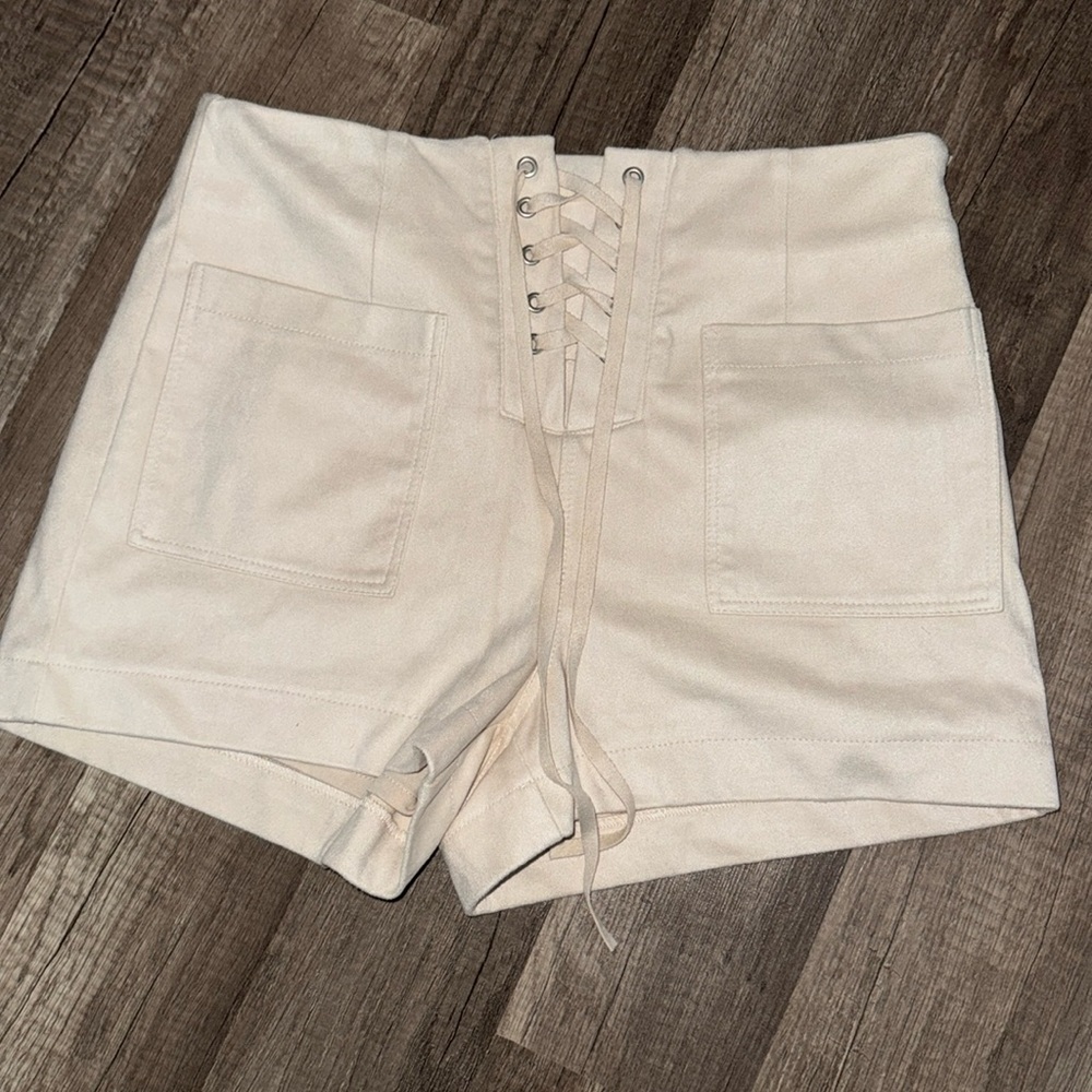 Forever 21 - Faux Suede high waist shorts.
